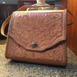 Embroidered Crossbody Satchel